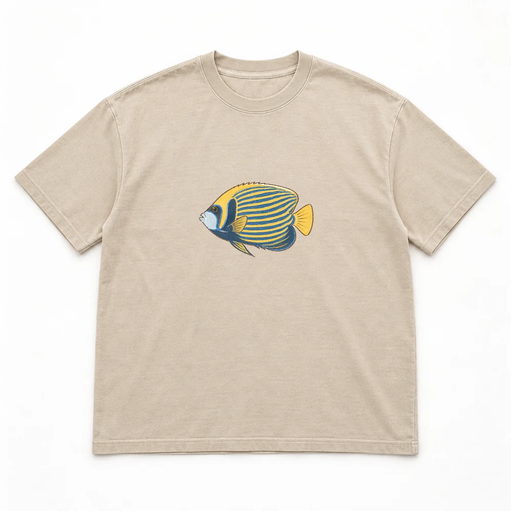 Emperor angelfish · Adult Little Shoal tee in Washed sand