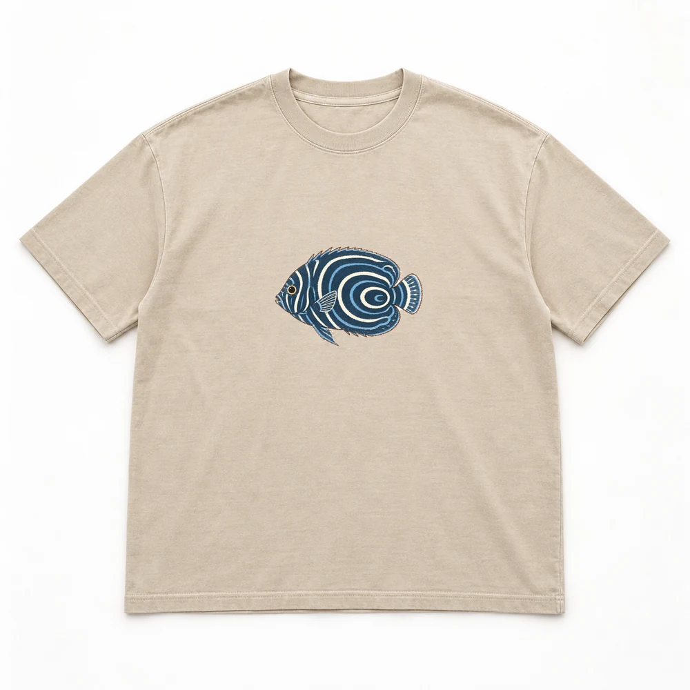 Emperor angelfish · Juvenile Little Shoal tee in Washed sand