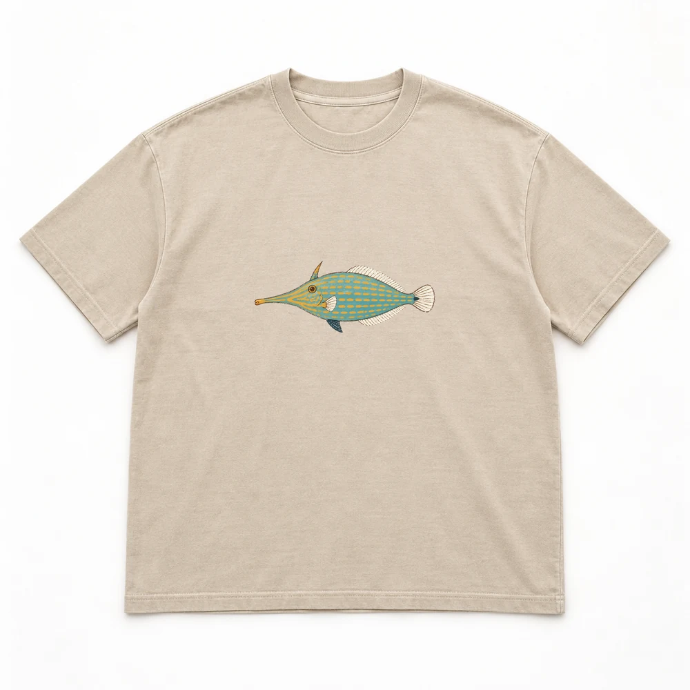 Orange-spotted filefish Little Shoal tee in Washed sand