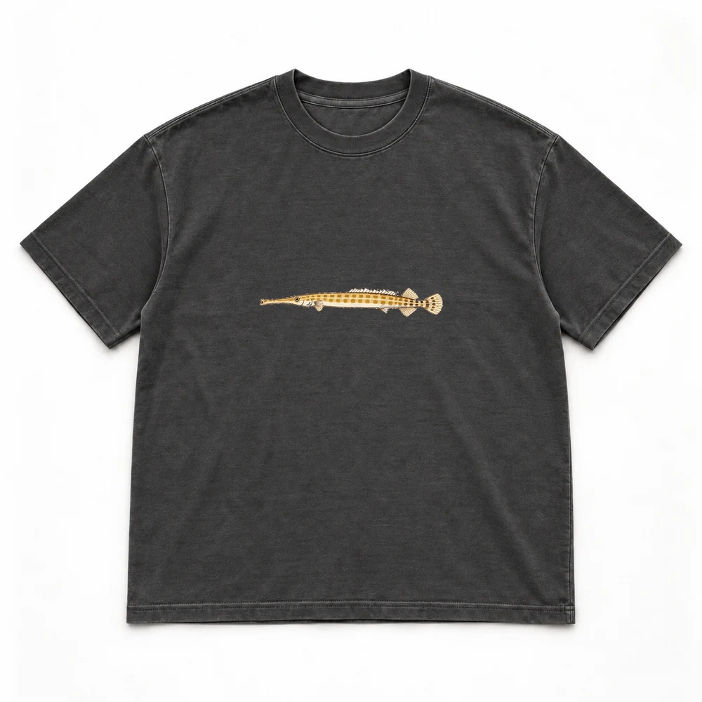 Trumpetfish, Washed black tee