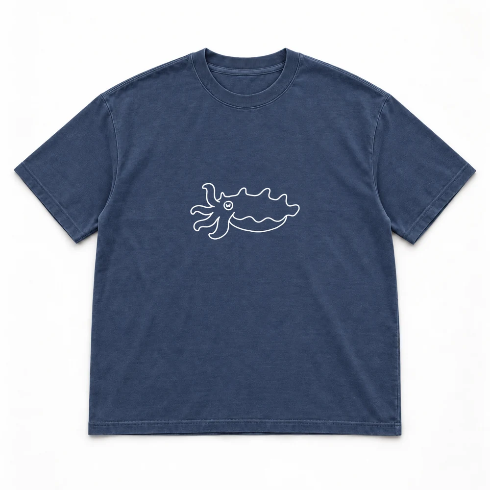 Flamboyant cuttlefish, Navy tee