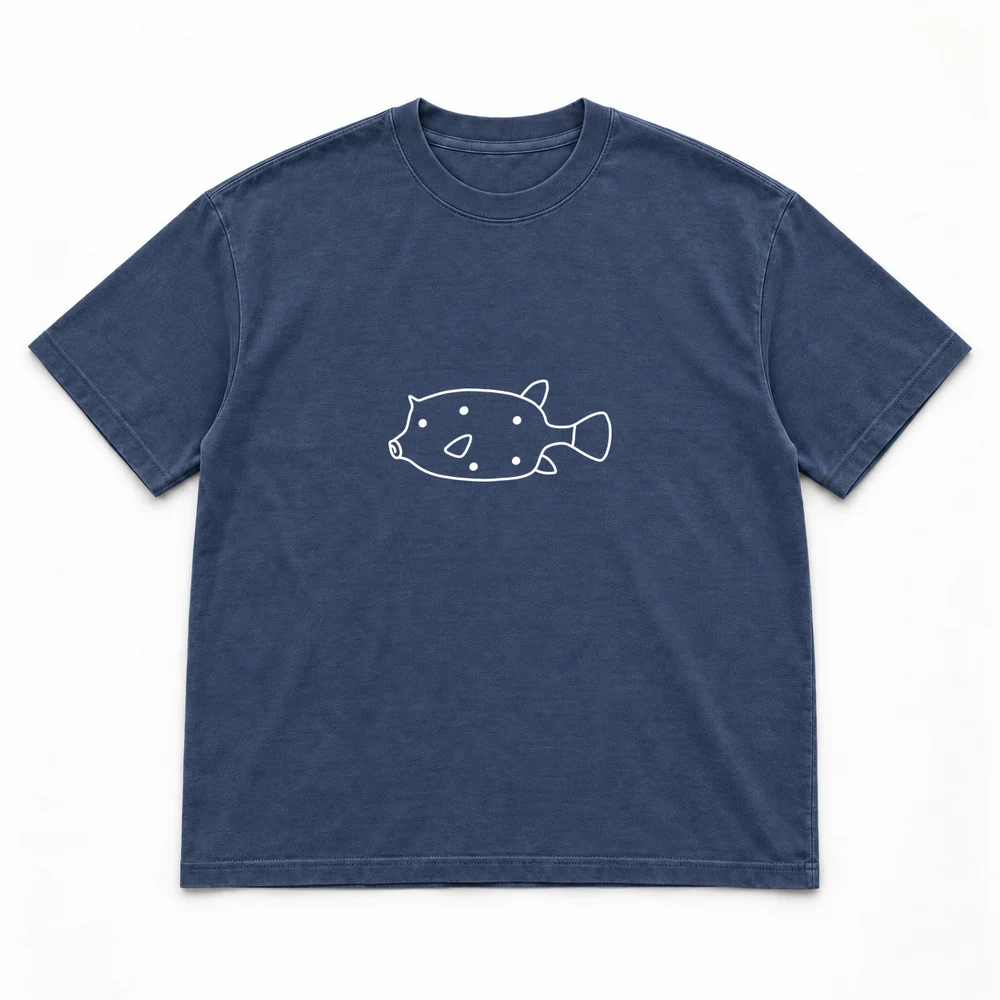 Yellow boxfish, Navy tee