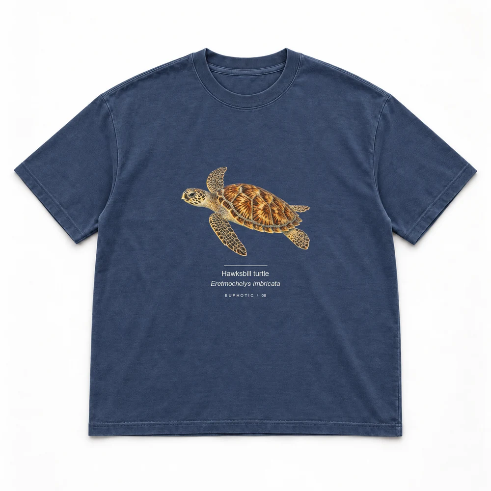 Hawksbill turtle, Navy tee